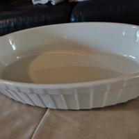 Pirofila in ceramica bianca 