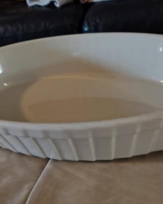 Pirofila in ceramica bianca 