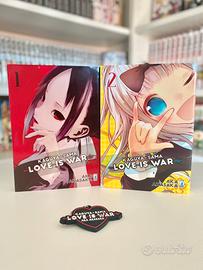 Kaguya-sama love is War 1-2 con portachiavi manga