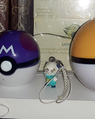 Lotto 3 Sfere Poke ball e Figures Pokemon,Pikachu