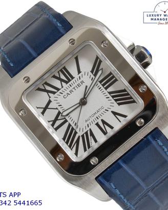 Cartier Santos 100 XL W20073X8 silver  Full Set
