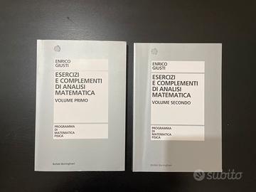ESERCIZI E COMPLEMENTI DI ANALISI MATEMATICA