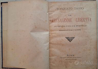LA GERUSALEMME LIBERATA - TORQUATO TASSO 1890