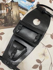 COPRISERBATOIO HARLEY-DAVDSON SPORTSTER  IN CUOIO