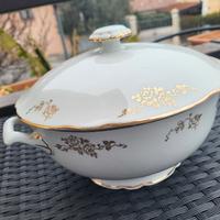 RICHARD GINORI: rara zuppiera vintage,con oro... 