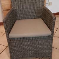 Sedia Poltrona Poltroncina in rattan