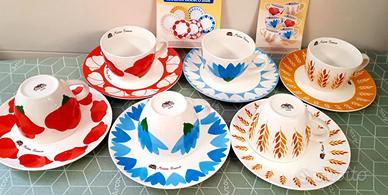 Set da 12 pezzi , 6 tazze 6 piattini