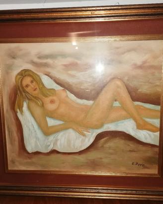 Dipinto su tela nudo di donna 83x73