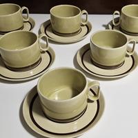Servizio Tazze Caffè/Tè Tognana Beige e Marrone