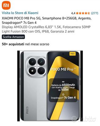 Xiaomi Poco M8 Pro 5G 8/256 NUOVO IMBALLATO 