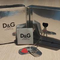 Collana con piastrine D&G vintage