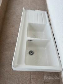 Lavello cucina ceramica vintage