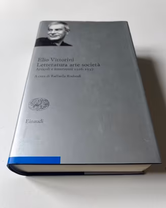 Libro Vittorini Letteratura arte società Nuovo