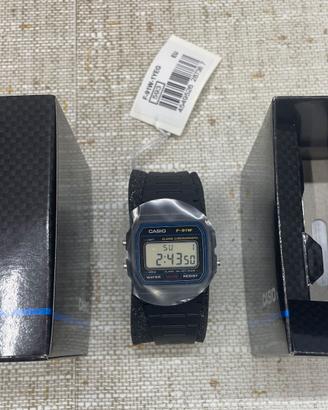 Orologio Casio F-91W-1YEG NUOVO full kit