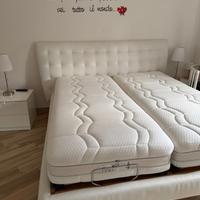Letto Dorelan con rete elettrica + 2 materassi