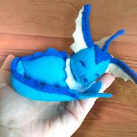 Pokemon sleepy Vaporeon peluche cucito a mano