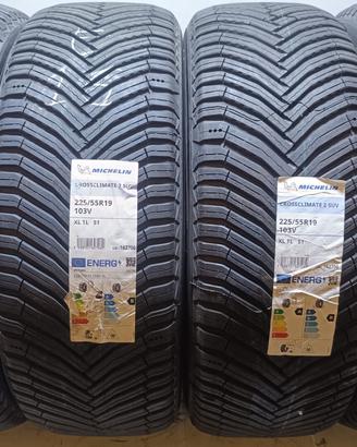 4 GOMME 225 55 19 MICHELIN NUOVE 4STAG. E16