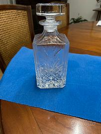 Bottiglia whisky in cristallo di Boemia