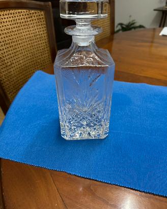 Bottiglia whisky in cristallo di Boemia