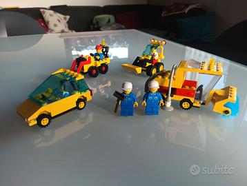 Lego spazzatrice 6645 e ruspe 6512 6630 e 6530