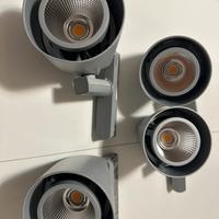 Faretti led 34 w binario trifase philips
