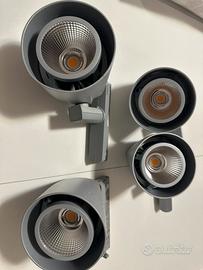 Faretti led 34 w binario trifase philips