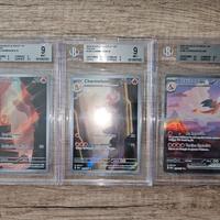 trio charizard 151 gradato bgs