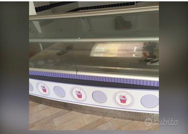 Bancone vetrina caldo