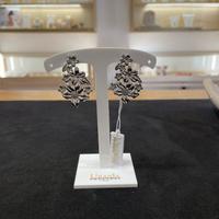 Orecchini a lobo Bouquet di Fiori - Acciaio Inox -