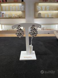 Orecchini a lobo Bouquet di Fiori - Acciaio Inox -