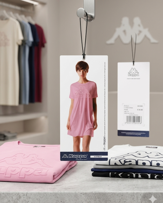 Maxi maglia/ Vestaglia Kappa rosa cotone xl