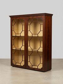 Vetrina Giorgio III Chippendale Motivi Geometrici