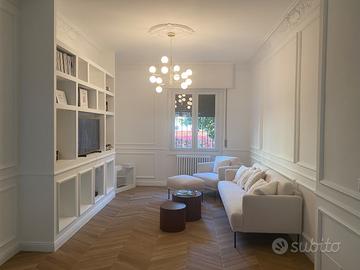 DIVANO E POLTRONA BIANCO LATTE WESTWING TEDDY