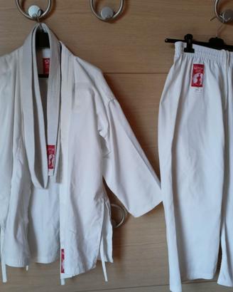 Kimono karate con protezioni per bambino