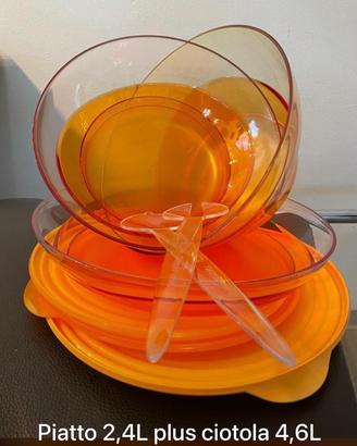 Tupperware set eleganzia arancione