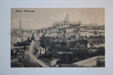 Cartolina Vintage Siena Panorama anni '30/'40