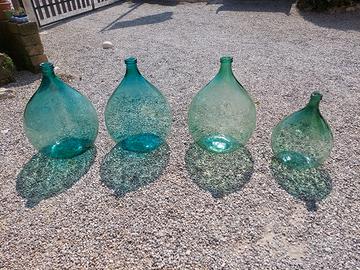 Damigiane  verde acqua verde chiaro