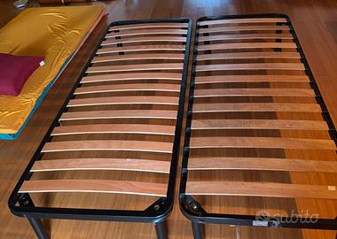 Due reti a doghe 80x 190 cm