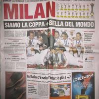 Gazzetta Milan Boca Finale 2007 Fifa Champions