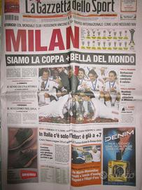 Gazzetta Milan Boca Finale 2007 Fifa Champions