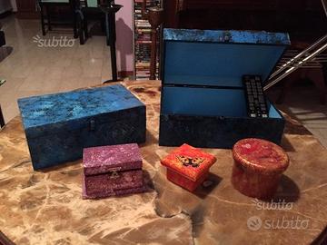 Portapenne e scatole decoupage