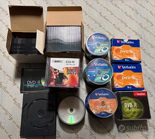 CD, DVD, custodie CD e DVD