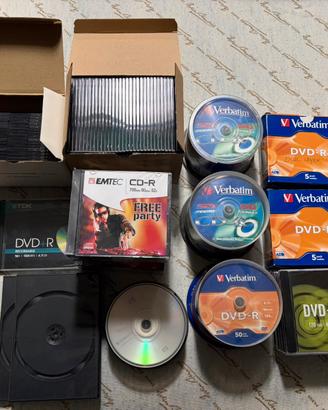 CD, DVD, custodie CD e DVD