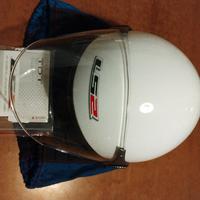 casco.  bianco.   con.  visiera.  xl
