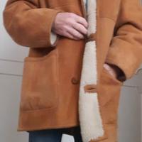 Shearling originale montone scamosciato 