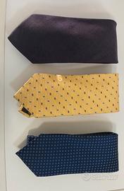 3 cravatte firmate PIGNATELLI BASILE ZEGNA
