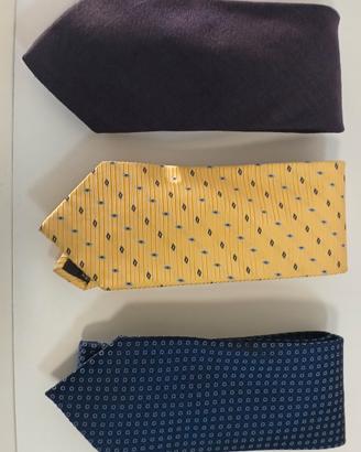 3 cravatte firmate PIGNATELLI BASILE ZEGNA