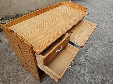 scrivania in legno per pc studio