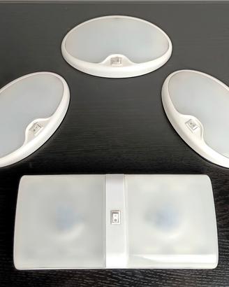 Set 4 Luci LED per Camper 12V (Anti-Affaticamento)