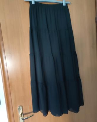 Gonna lunga a balze(tiered maxi skirt) taglia M